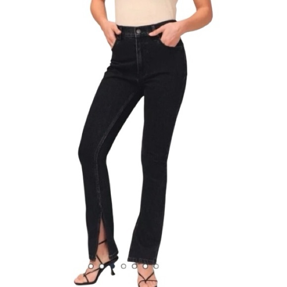 Abercrombie & Fitch The Skinny High Rise Jeans 31/12S Black Wash Stretch Denim - Picture 1 of 11